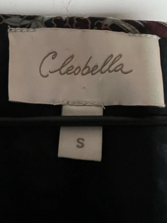 Cleobella Carolyn Ruffle Mini Dress Avolon Paisley Block Print Organic Cotton - Picture 5 of 15